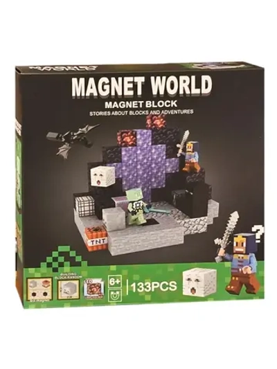 Магнитный Конструктор Майнкрафт Портал 133 детали