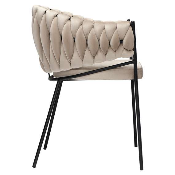 Кресло lind, велюр, бежевое