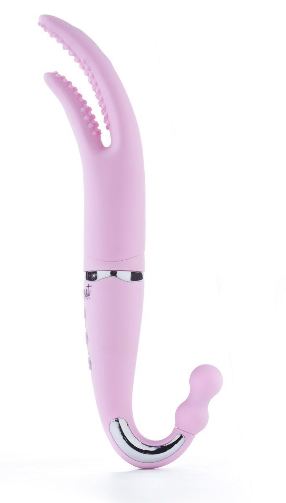 Розовый многофункциональный вибратор THE VICTORIA - 28 см. (Цвет: розовый)