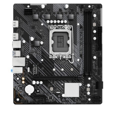 Материнская плата ASROCK H610M-H2/M.2 D5, Socket 1700, Intel®H610, 2xDDR5-4800, HDMI+HDMI, 1xPCI-Ex16, 1xPCI-Ex1, 4xSATA3, 1xM.2, 8Ch Audio, GLan, (4+2)xUSB2.0, (2+2)xUSB3.2, 1xPS/2, mATX, RTL