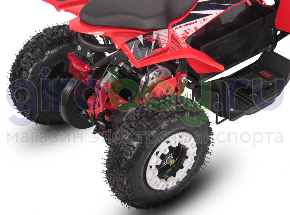 Детский электроквадроцикл WHITE SIBERIA SNEG LETO R 1000W - Красный фото 9 фото №14