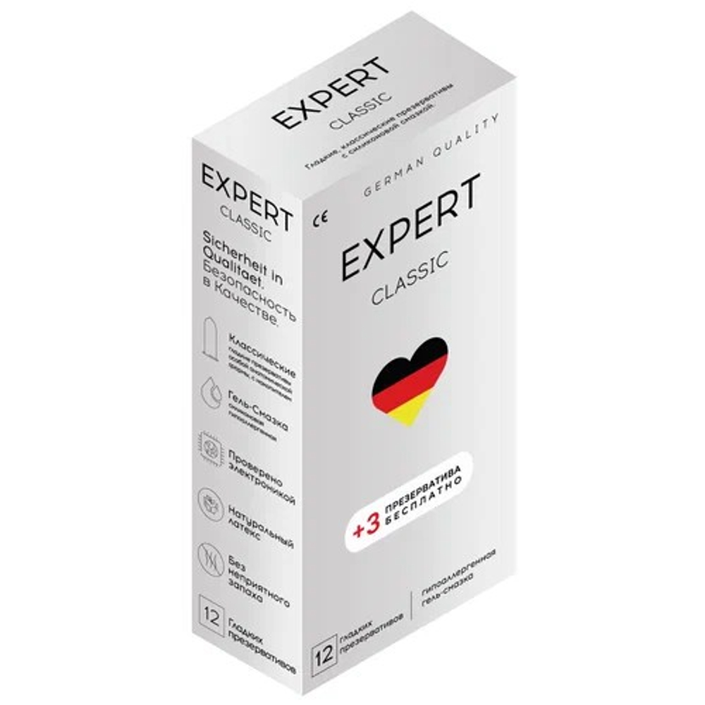 Презервативы Expert Classic 12+3 классические