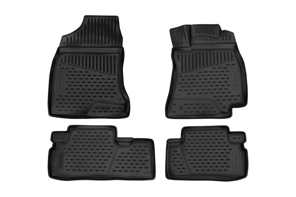 Коврики Standard, 3D в салон для TOYOTA Wish , 2009- , П.Р. 4 шт. (полиуретан, чёрные) Element.ELEMENT3D1839210