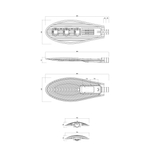 Светильник уличный светодиодный ЭРА SPP-5-150-5K-W 150Вт 5000К IP65 КСС Ш гарантия 5 лет