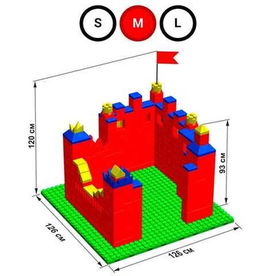 Набор GigaBloks 7,5: Крепость на платформе