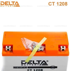 Аккумулятор Delta CT 1208 (12V / 8Ah) [YT7B-BS, YT7B-4, YT9B-BS]