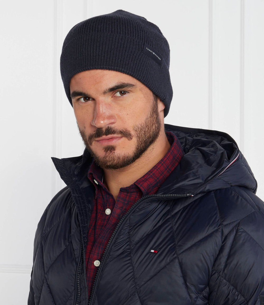Шапка UPTOWN WOOL BEANIE Tommy Hilfiger - темно-синий(AM0AM11483)