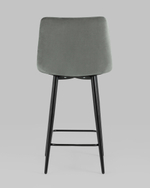 Стул полубарный Джанго велюр серый 2 шт.