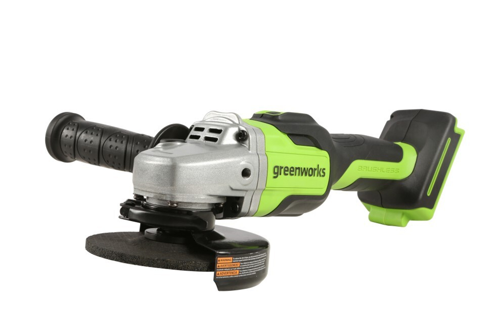 Углошлиф. машина аккумуляторная 125мм 24V Greenworks GD24AG б/щ 1хАКБ 2Ач и ЗУ