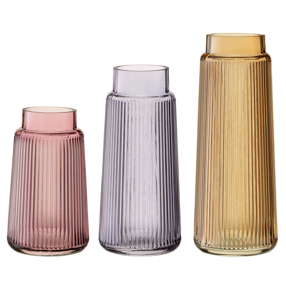 Ваза для цветов noemi, 24 см, серо-синяя