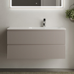 Тумба подвесная под раковину Sancos Snob R правая, Doha Soft 995х445х500