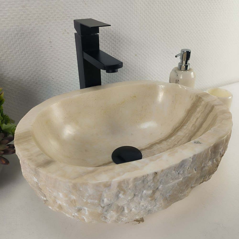 Раковина из оникса Erozy White EO-64247 41*32*15 0212