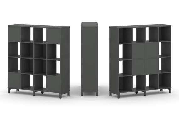 Style Project Набор стеллажа 2-х сторон., 4 яр. SN.NSD-441  1488*400*1615