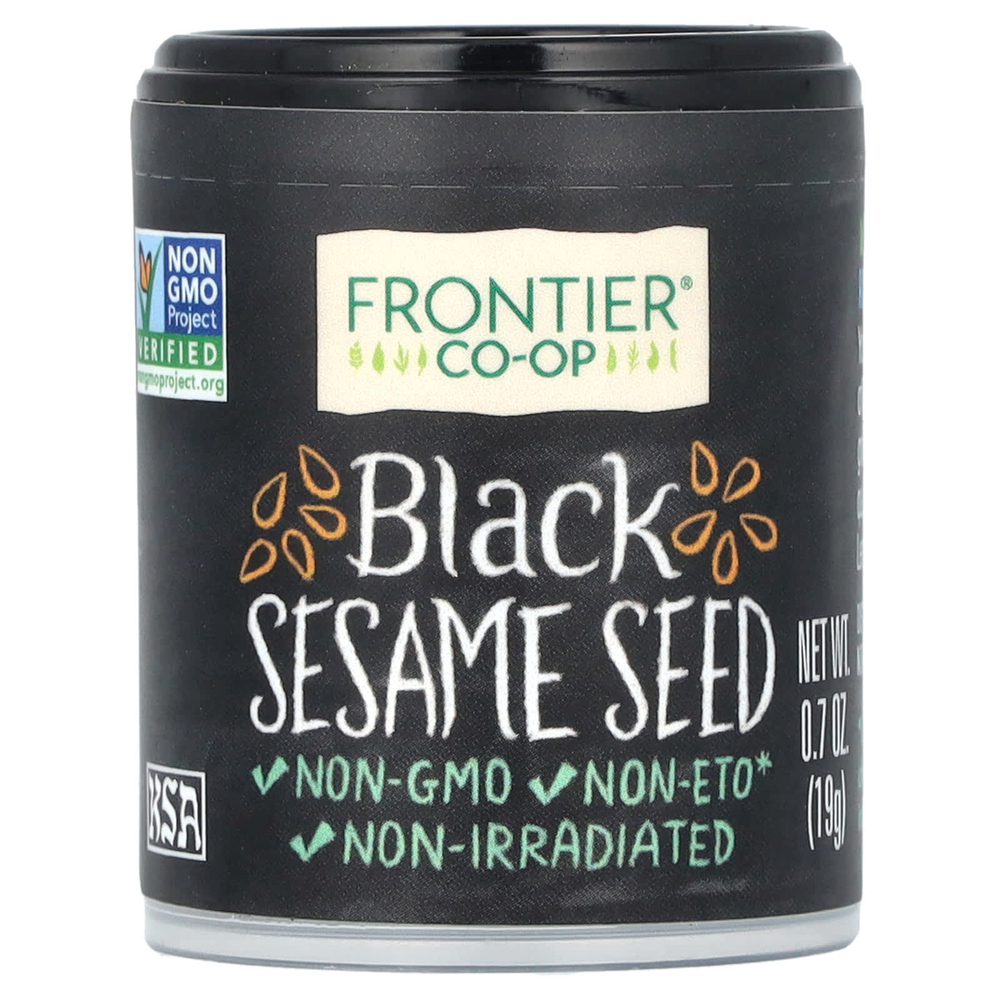 Frontier Co-op, Семена черного кунжута, 19 г (0,7 унции)