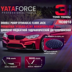 Домкрат подкатной гидравлический 3т YATAFORCE YF-T830018