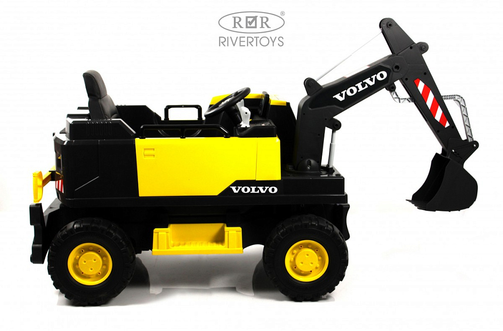 Детский электромобиль RiverToys трактор Volvo Y444YY YELLOW желтый