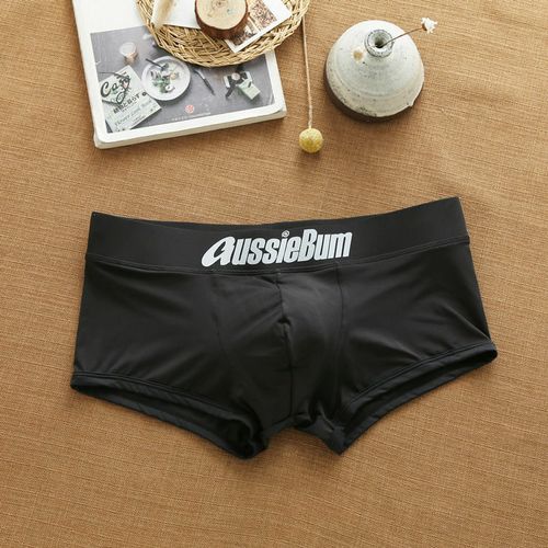 Мужские трусы хипсы черные Aussiebum