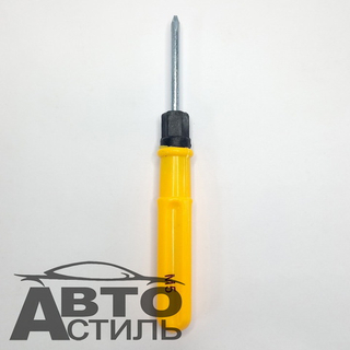 Отвертка комбинированная 2в1 ручка пластик 6*75 большая M5 5551