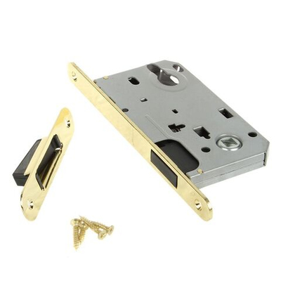 Защелка врезная, Apecs, 5300-M, магнит, без ручек и сердцевины, золото