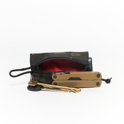 Fabric Key Wallet dark camo