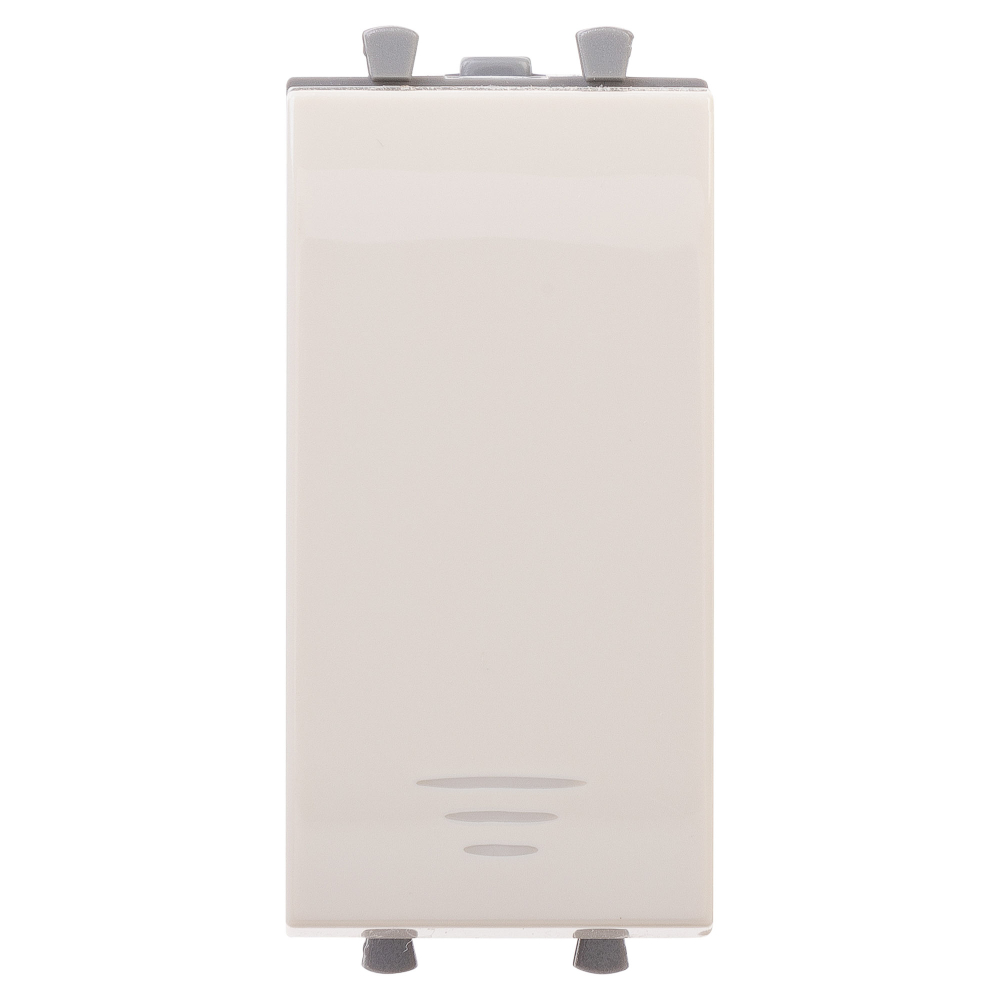 Кнопка модульная, "Avanti", "Ванильная дымка", 1 модуль