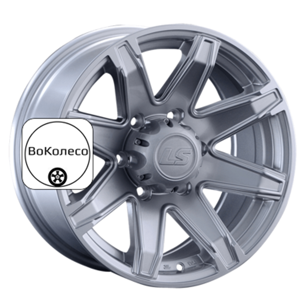 8x16/6x139,7 ET10 D106,1 763 Sil (конус, Колпак+лого) LS