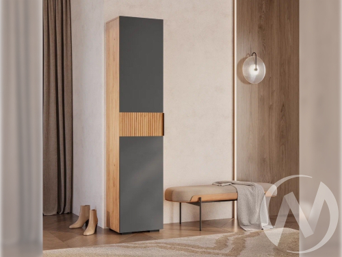 Пенал ПН-01 Прихожая Сандра (крафт/графит; тортуга (M-27)