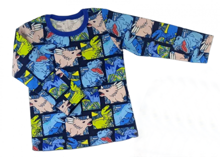 Пижамная кофта 384/15 дино, комикс