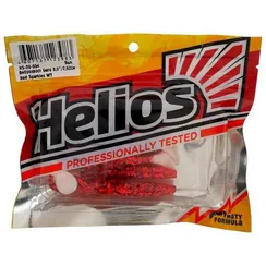 Виброхвост Helios Guru 7.6 см, Red Sparkles WT HS-29-034, набор 9 шт