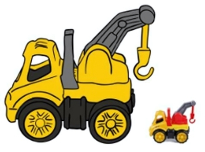 Пластмассовая игрушечная машина Toy Bibib "Большой Эвакуатор", упакет полиэт.сетка