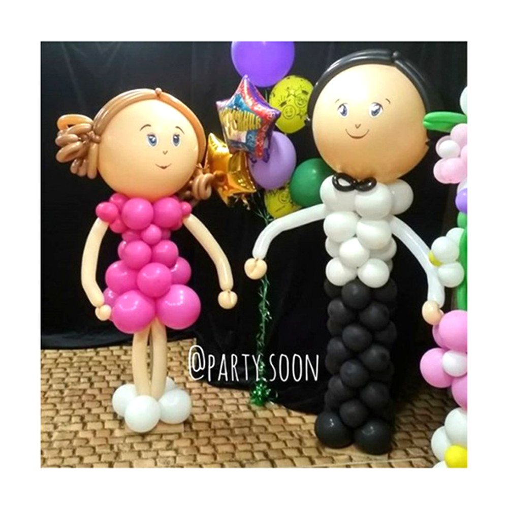 Фигура из шаров "Школьники"