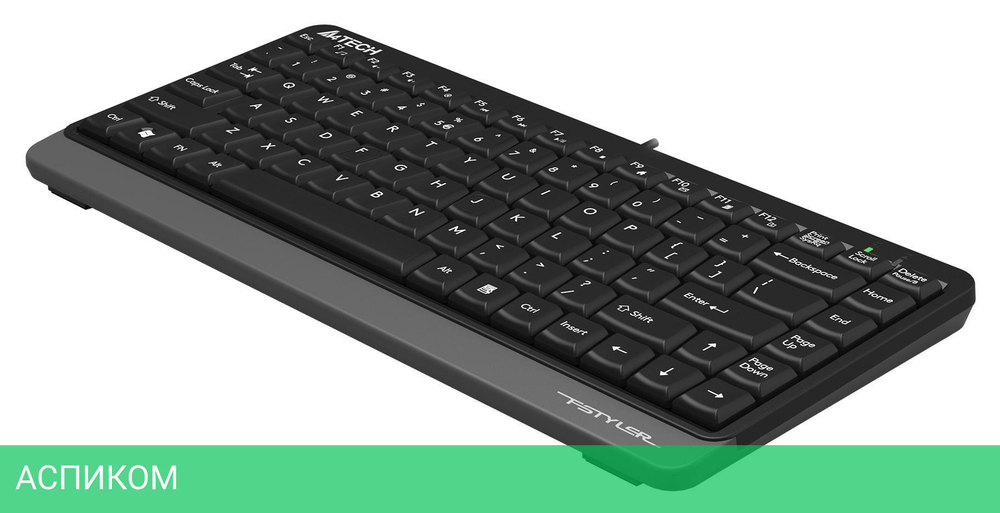 Клавиатура A4Tech Fstyler черный/серый (FKS11)