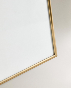 Zara Home Фоторамка из нержавеющей стали, цвет золотой, 18 см