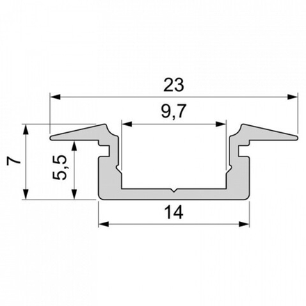 Профиль встраиваемый Deko-Light ET-01-08 975003