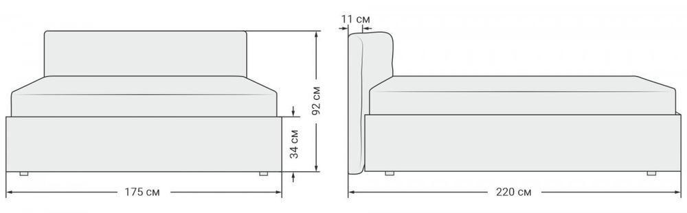 Белла Кровать+ПМ 160 Велюр Монолит аква