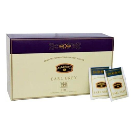 Чай черный с бергамотом в пакетиках MABROC Earl Grey , 100 пак