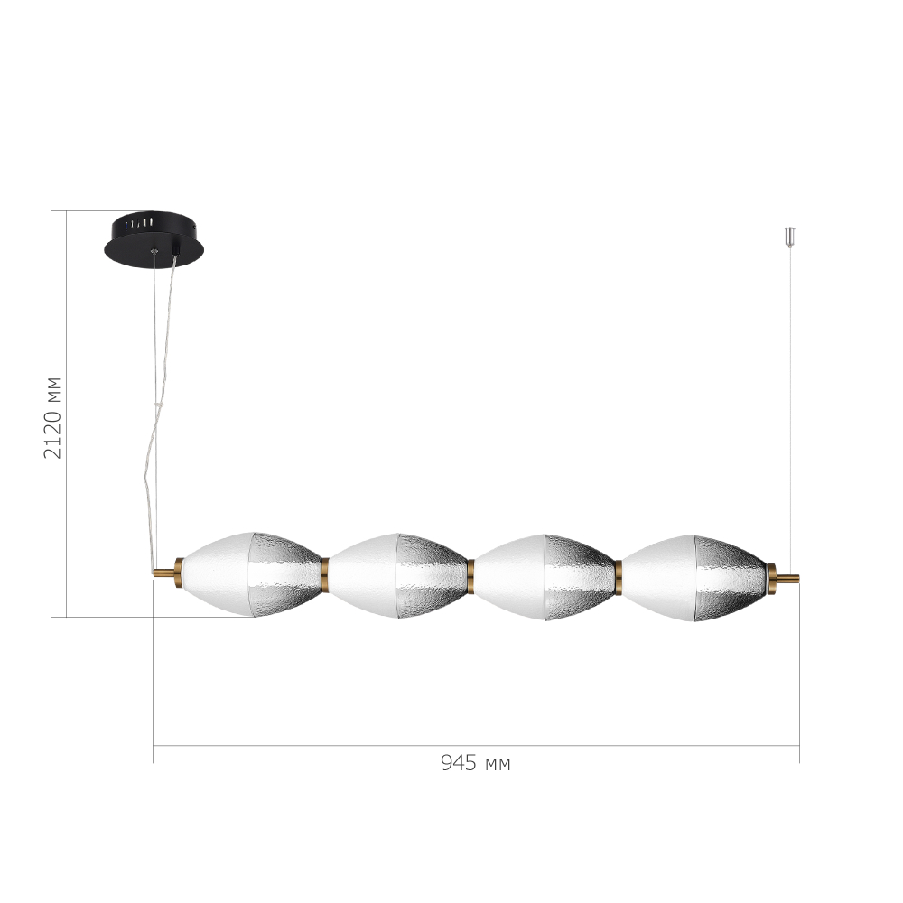 Светильник подвесной ICE LED 28W 3000K