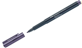 Маркер для декорирования Faber-Castell "Metallics", фиолетовый металлик, пулевидный, 1,5мм 2 шт