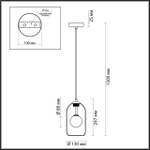 4953/1 ODL Подвес G9 1*40Вт 220В IP20 PENDANT