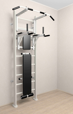 Деревянная шведская стенка Sv Sport 905б (Турник стандарт/Брусья/Скамья)