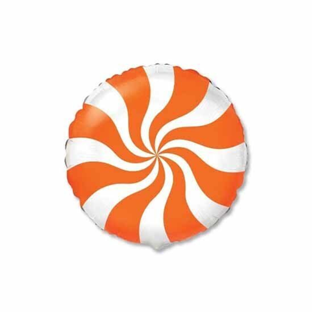 Шар круг "Конфета оранжевая" 45 см