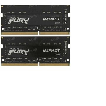 Оперативная память KINGSTON SODIMM FURY Impact KF432S20IBK2/32 32 KF432S20IBK2/32