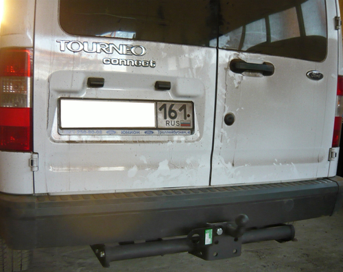 Фаркоп(прицепное) Лидер-Плюс для FORD TOURNEO CONNECT (PU2) 2002 - 2013(паспорт и сертификат в комплекте)(без электрики)F111-FC