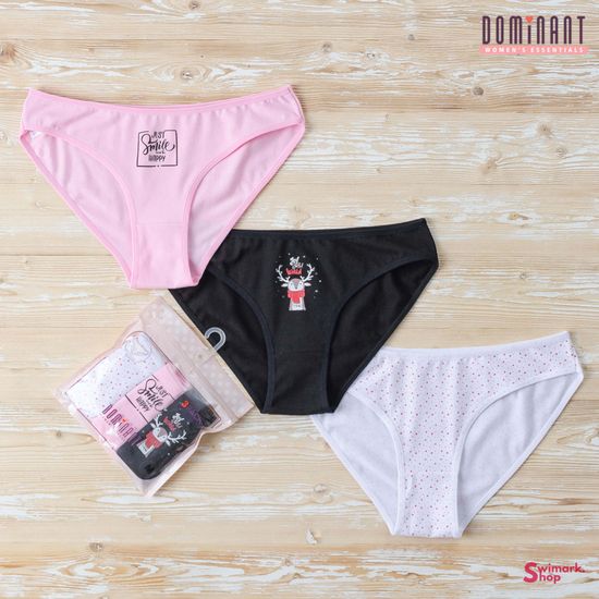 Трусики женские DOMINANT 35000-165, BIKINI, 3 шт. в уп.