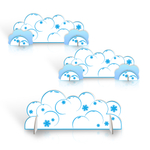 Комплект театральных двусторонних декораций Сугробы 164000636