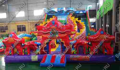 Коммерческий надувной батут "Хижина дракона", 15*8*6,3 м