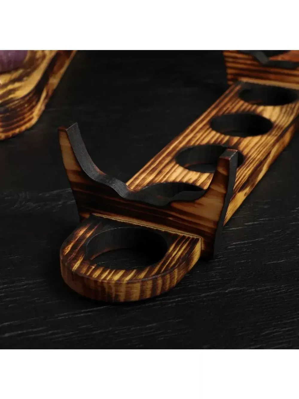 Шотница из Кедра с 6 стопками