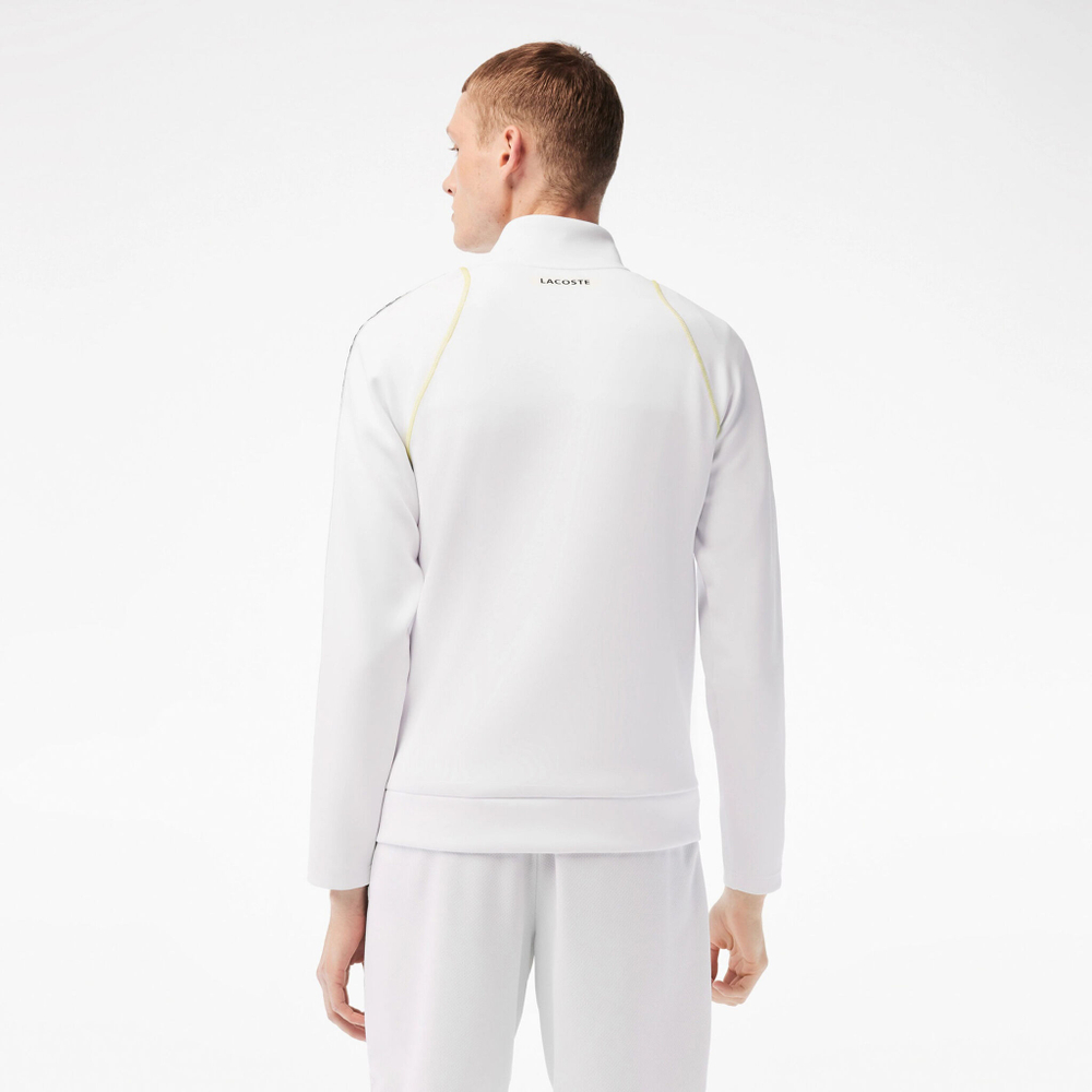 Мужская кофта теннисная Lacoste Sweatshirt Men - White, Yellow