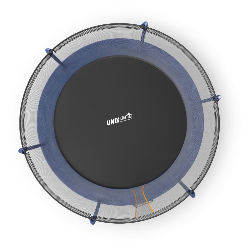 Батут UNIX Line Премиальный / Supreme Basic 8 ft (244 см) синий
