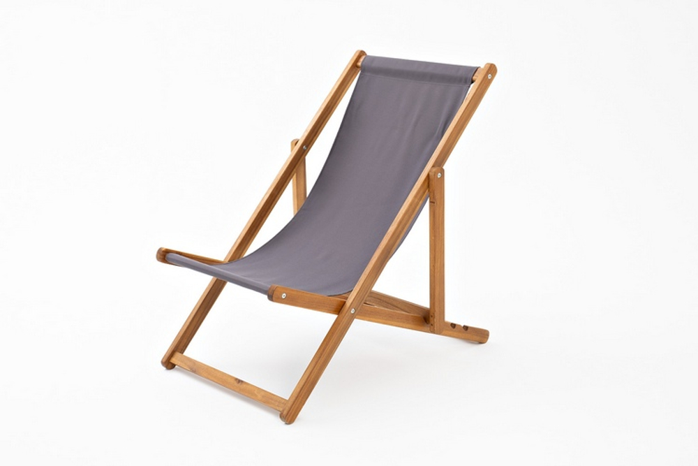 Кресло-шезлонг из акации КАПРИ темно-серый